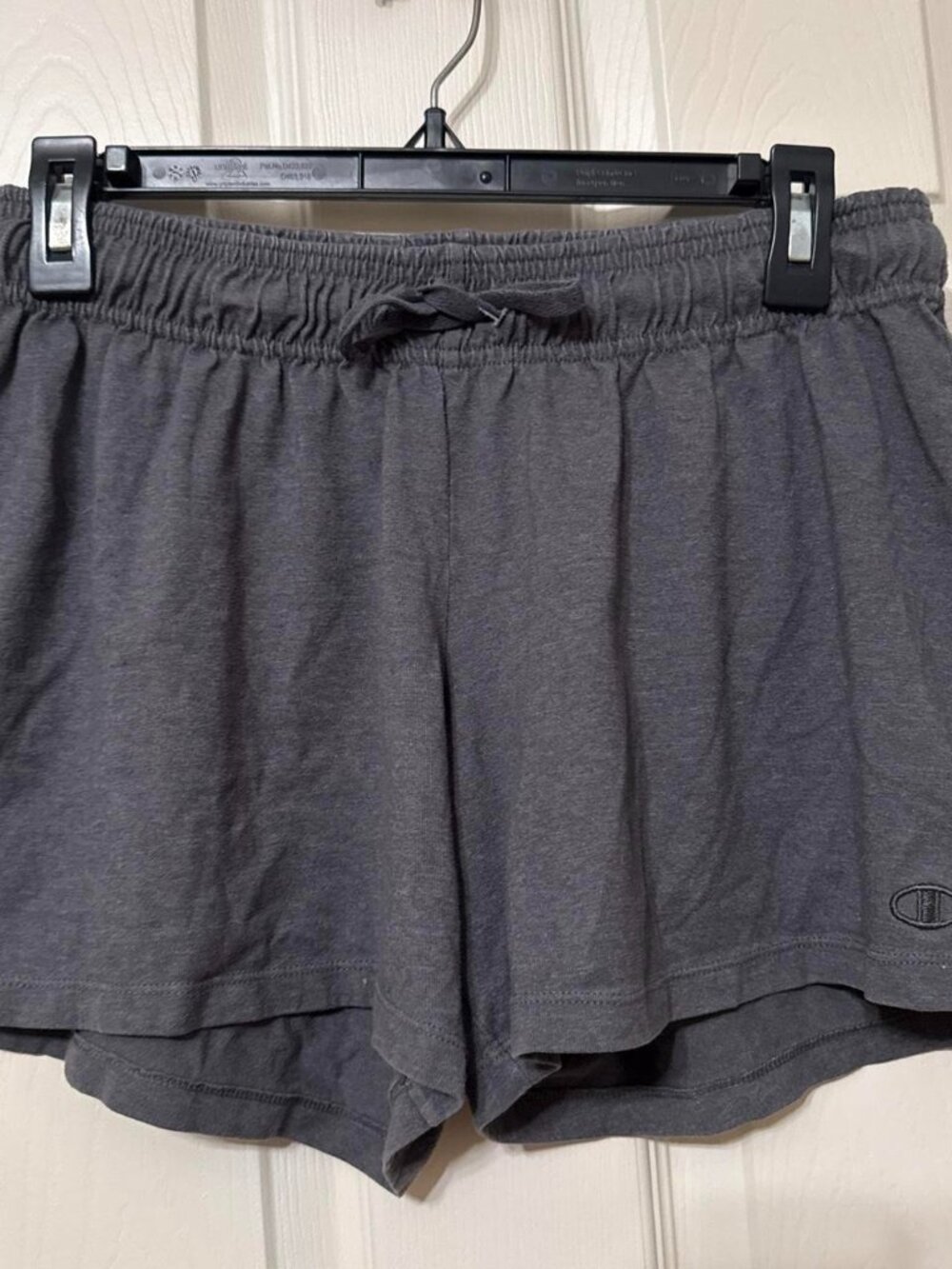 Champion women’s M Grey athletic shorts with drawstring waistband